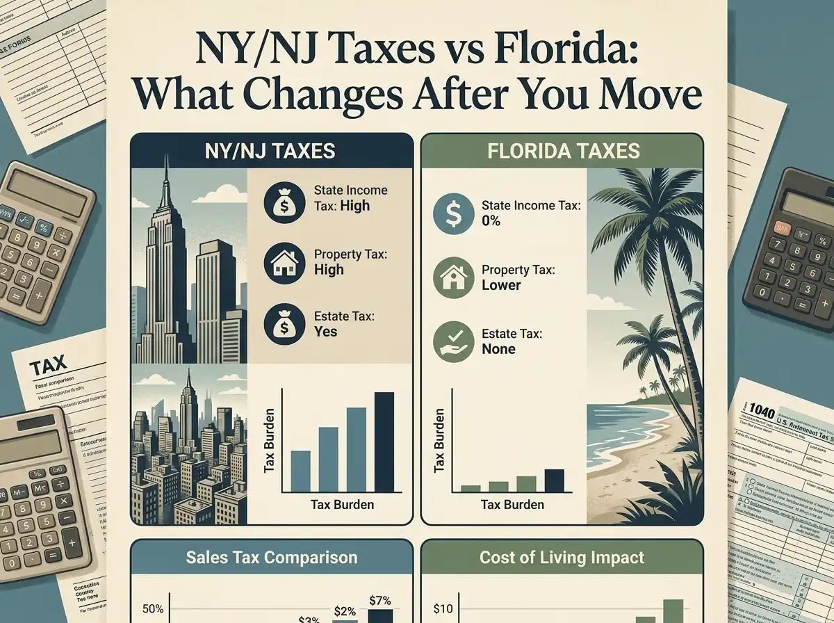 NY NJ Taxes vs Florida